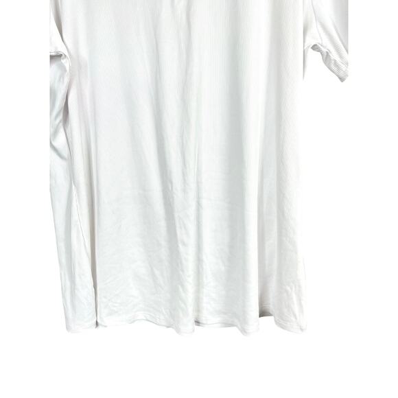 Love J Short Sleeve White Rib Knit Top 2X NWT - Picture 5 of 5